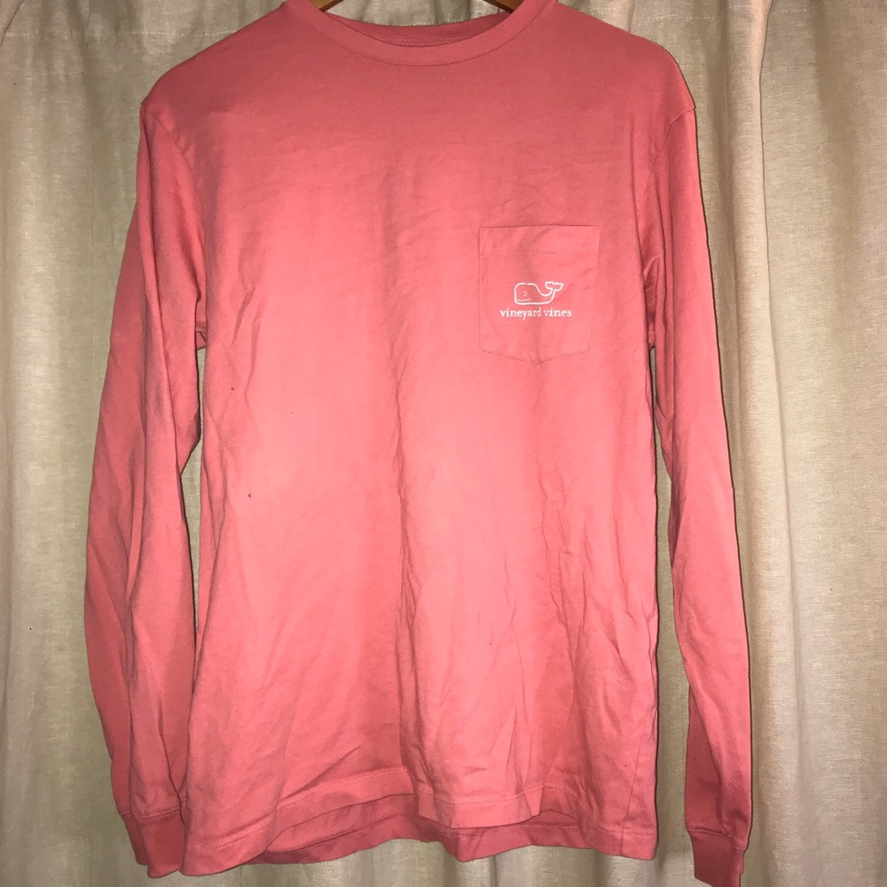Pink Vineyard Vines long sleeve tee